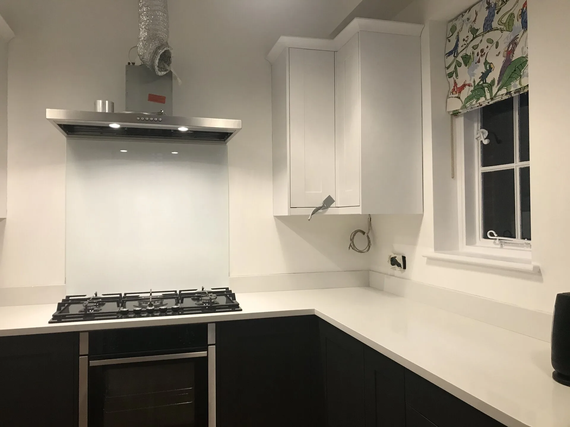 Dark navy kitchen - completed