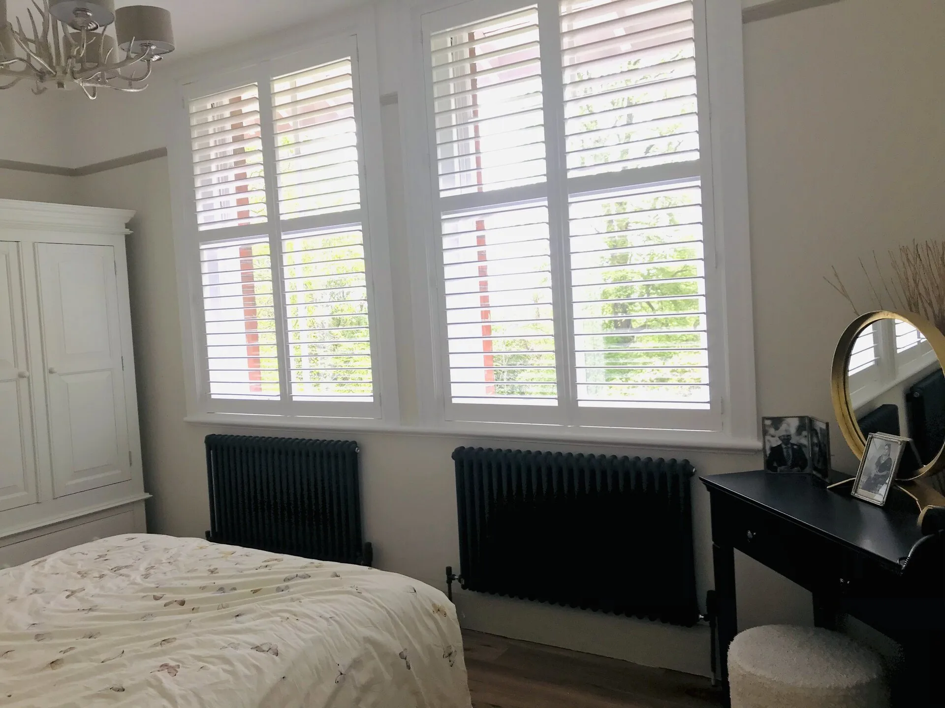 Bedroom with period shutters
